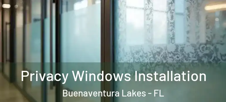  Privacy Windows Installation Buenaventura Lakes - FL